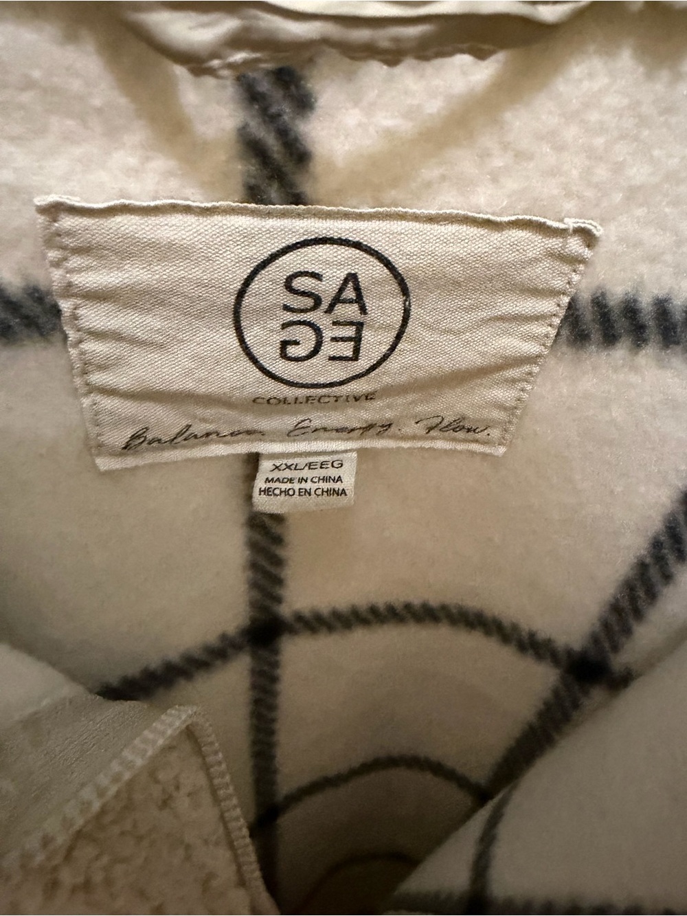 Cozy Cream Sherpa Zip Vest by SA - Picture 3 of 4